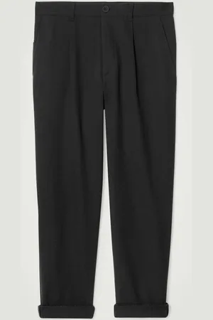 COS Schmal Zulaufende Baumwollhose Mit Falten