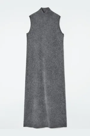 COS Maxikleid Aus Gebürstetem Kaschmir