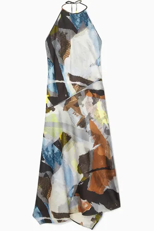 COS Asymmetrisches Midikleid Mit Print
