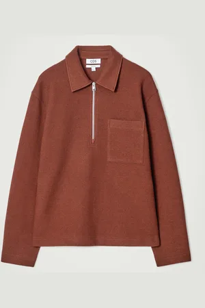 COS Pullover Aus Kochwolle Mit Kurzem Reissverschluss