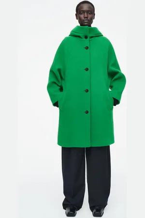 COS Kapuzenmantel Aus Wolle Mit Oversized-Passform