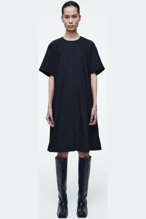 COS Ausgestelltes Oversized-Midikleid Aus Popeline