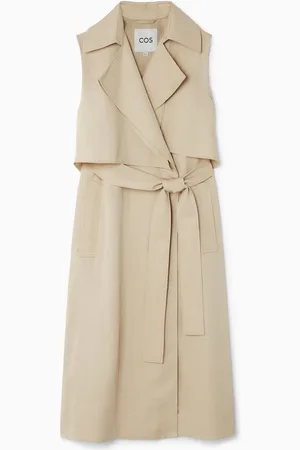COS Ärmelloser Trenchcoat Aus Leinen-Mix