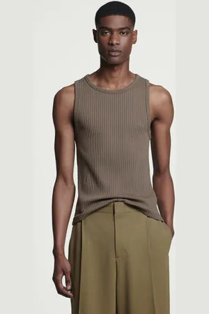 COS Schmales Geripptes Tanktop Aus Baumwolle