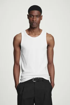 COS Schmales Geripptes Tanktop Aus Baumwolle
