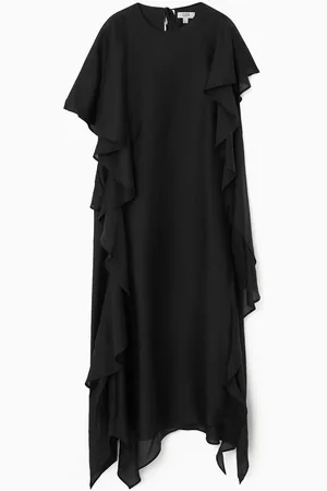 COS Asymmetrisches Midikleid Mit Volants