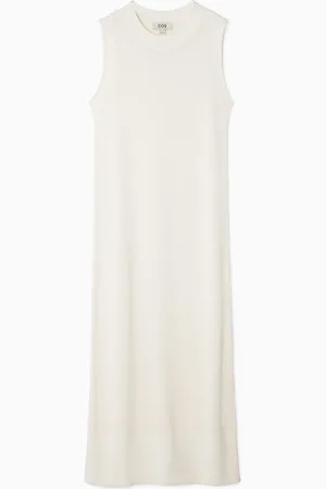 COS Strick-Maxikleid Aus Leinen