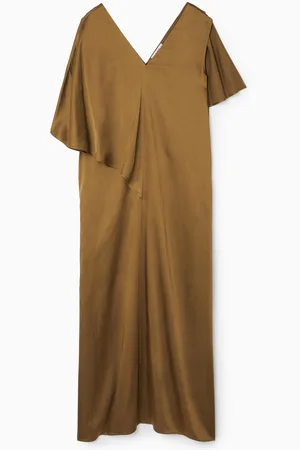 COS Asymmetrisches Midikleid Aus Satin