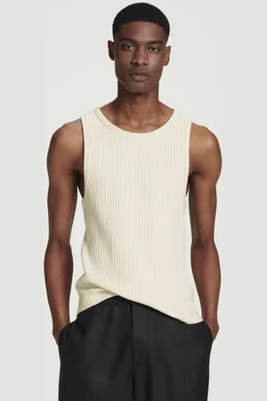 COS Schmales Geripptes Tanktop Aus Baumwolle