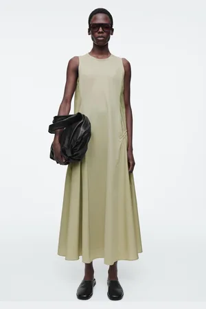 COS Midikleid Mit Seitlichen Raffungen