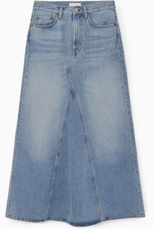 COS Maxirock Aus Denim Mit Einsätzen