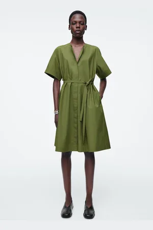 COS Midikleid Aus Baumwolle Mit Raglanärmeln