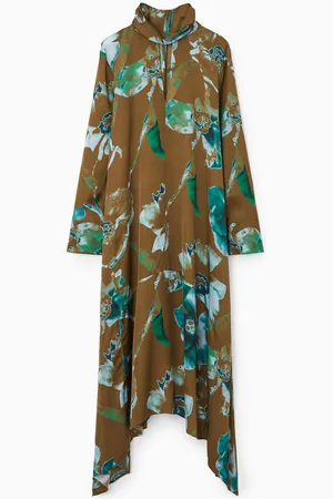 COS Asymmetrisches Midikleid Mit Print