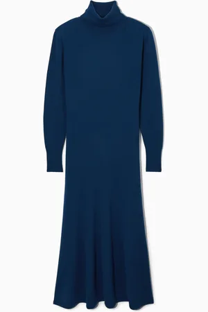 COS Maxikleid Aus Merinowolle Mit Markanten Schultern
