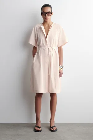 COS Midikleid Aus Baumwolle Mit Raglanärmeln