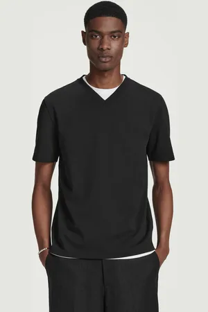 COS T-Shirt Aus Baumwolle Mit V-Ausschnitt
