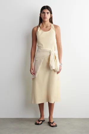 COS Neckholder-Kleid Aus Leinen-Mix