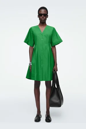 COS Plissiertes Minikleid In A-Linie
