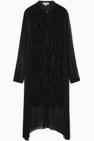 COS Asymmetrisches Midikleid Mit Volants
