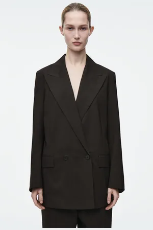 COS Fliessender Doppelreihiger Wollblazer