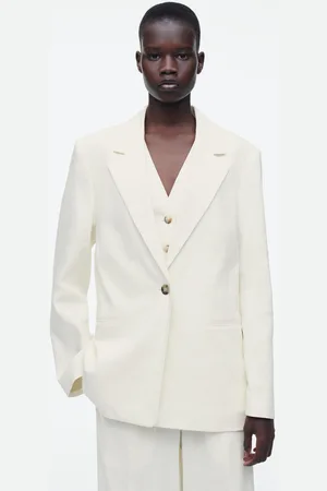 COS Mehrlagiger Blazer Aus Leinen-Mix
