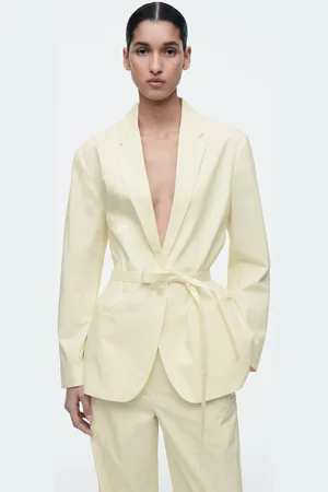 COS Blazer Aus Baumwolle Mit Bindegürtel