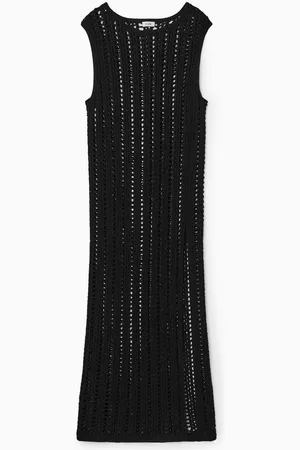 COS Maxikleid Mit Lochstrickmuster