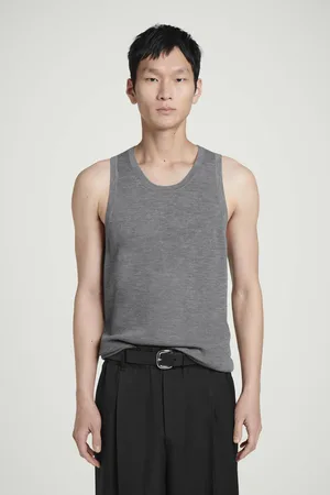 COS Geripptes Tanktop Aus Merinowolle
