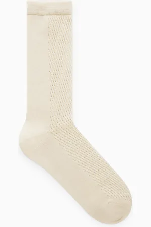 COS Knöchelsocken Aus Seiden-Mix Mit Pointelle-Muster