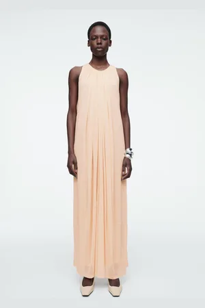 COS Neckholder-Maxikleid Mit Raffungen