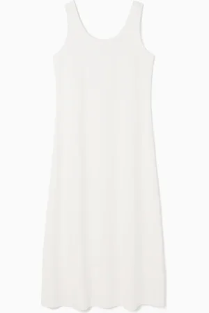 COS Midikleid Aus Jersey Mit Tiefem Rundhalsausschnitt