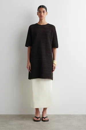 COS Plissiertes Minikleid Aus Strick