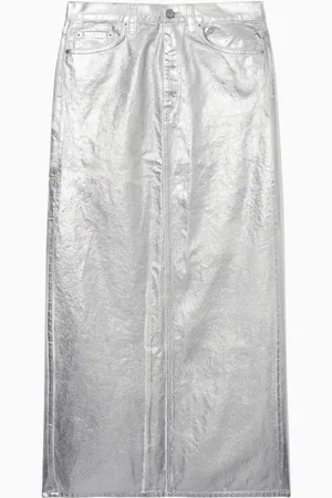 COS Maxirock Aus Beschichtetem Denim