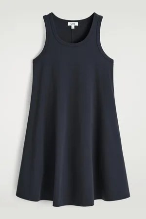 COS Cottonjersey Mini Swing Dress