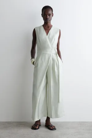 COS Jumpsuit Aus Leinen Mit Wickelfront