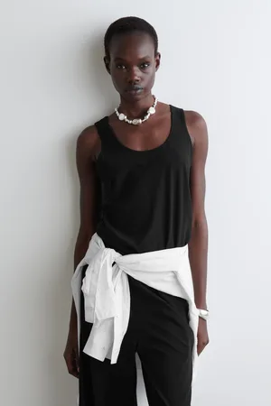 COS Tanktop Aus Baumwoll-Leinen-Mix