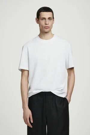 COS Lockeres T-Shirt Aus Baumwoll-Leinen-Mix