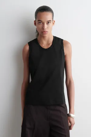 COS Tanktop Aus Baumwolle Mit Raffungen