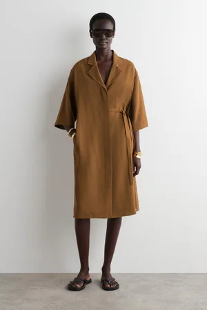 COS Midi-Hemdkleid Mit Seitlichem Gürtel