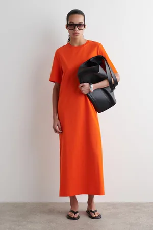 COS T-Shirt-Kleid Aus Baumwolle In Midilänge