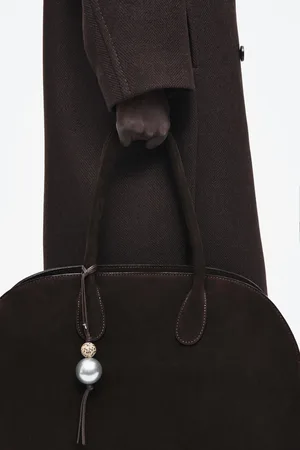 COS Taschenanhänger Aus Leder Mit Perlen