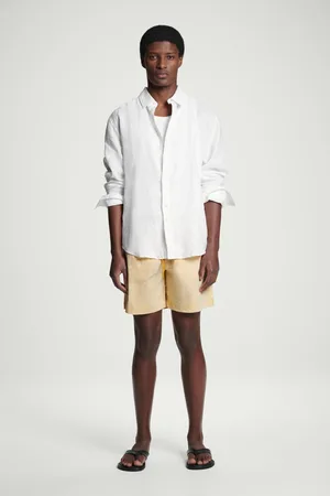 COS Gestreifte Badeshorts Aus Seersucker