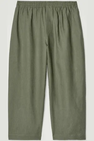 COS Leinenhose Mit Weitem Bein Und Elastischem Bund