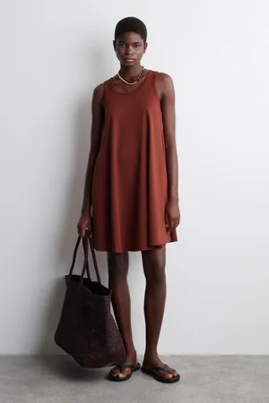 COS Cottonjersey Mini Swing Dress