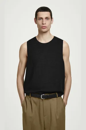 COS Strukturiertes Tanktop Aus Baumwolle