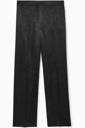 COS Satinhose In Knitteroptik Mit Geradem Bein