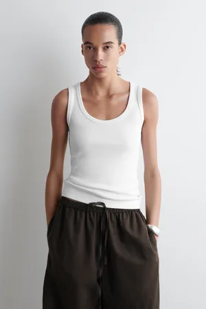 COS Ribbed Scoopneck Tank Top