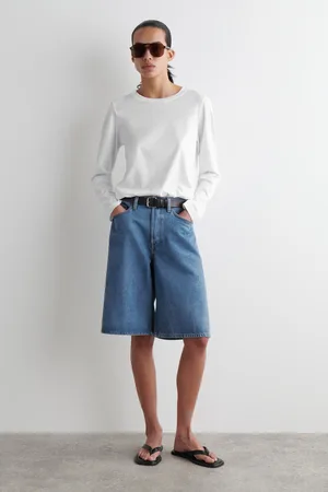 COS Lange Jeansshorts