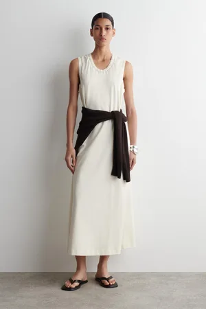 COS Midikleid Aus Baumwolle Mit Raffungen