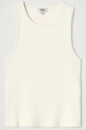 COS Schmales Geripptes Tanktop Aus Baumwolle